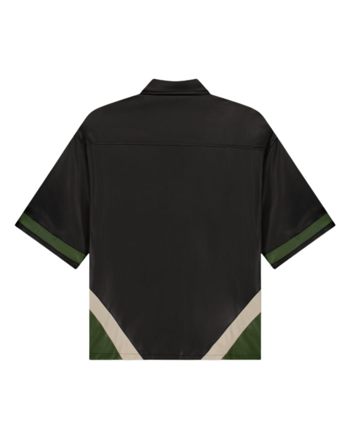 Logo Leather Shirt - Black