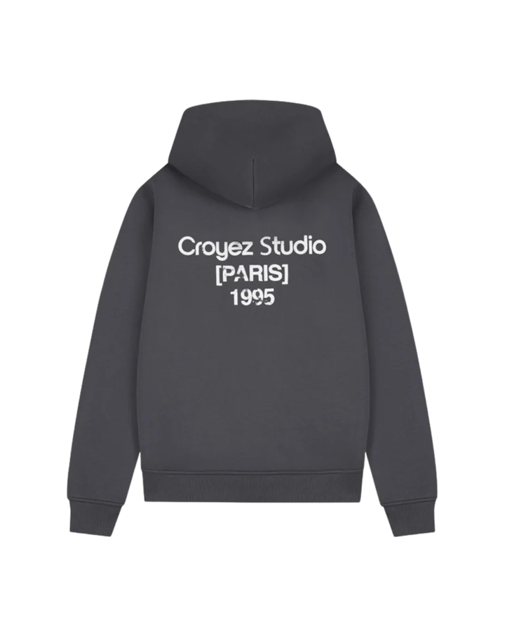 Studio Damaged Zip Hoodie - Antra
