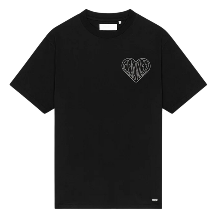 Stitched Heart Tee - Black