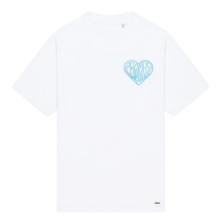 Stitched Heart Tee - White
