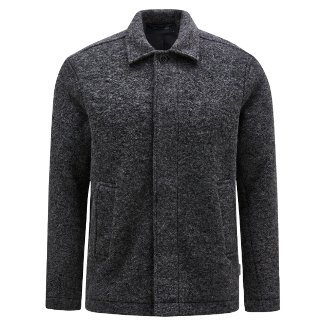 M Wool Shirt - Grey Melange