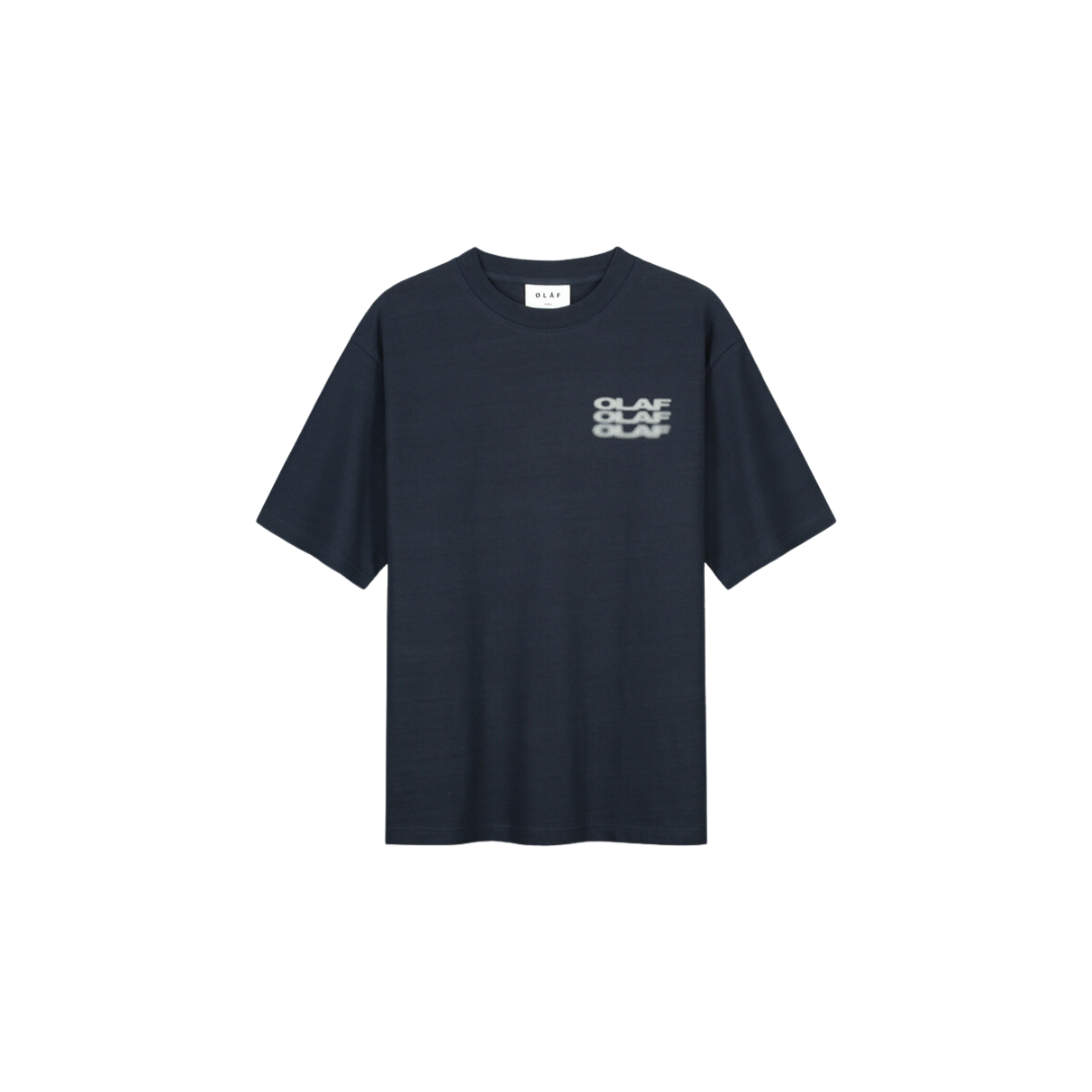 Blur Logo Tee - Navy