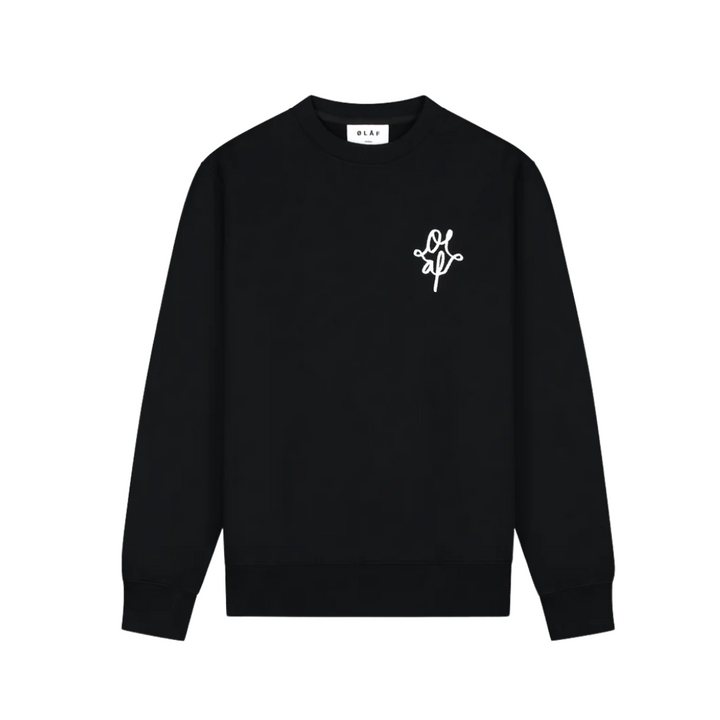 Monogram Graphic Crewneck - Black