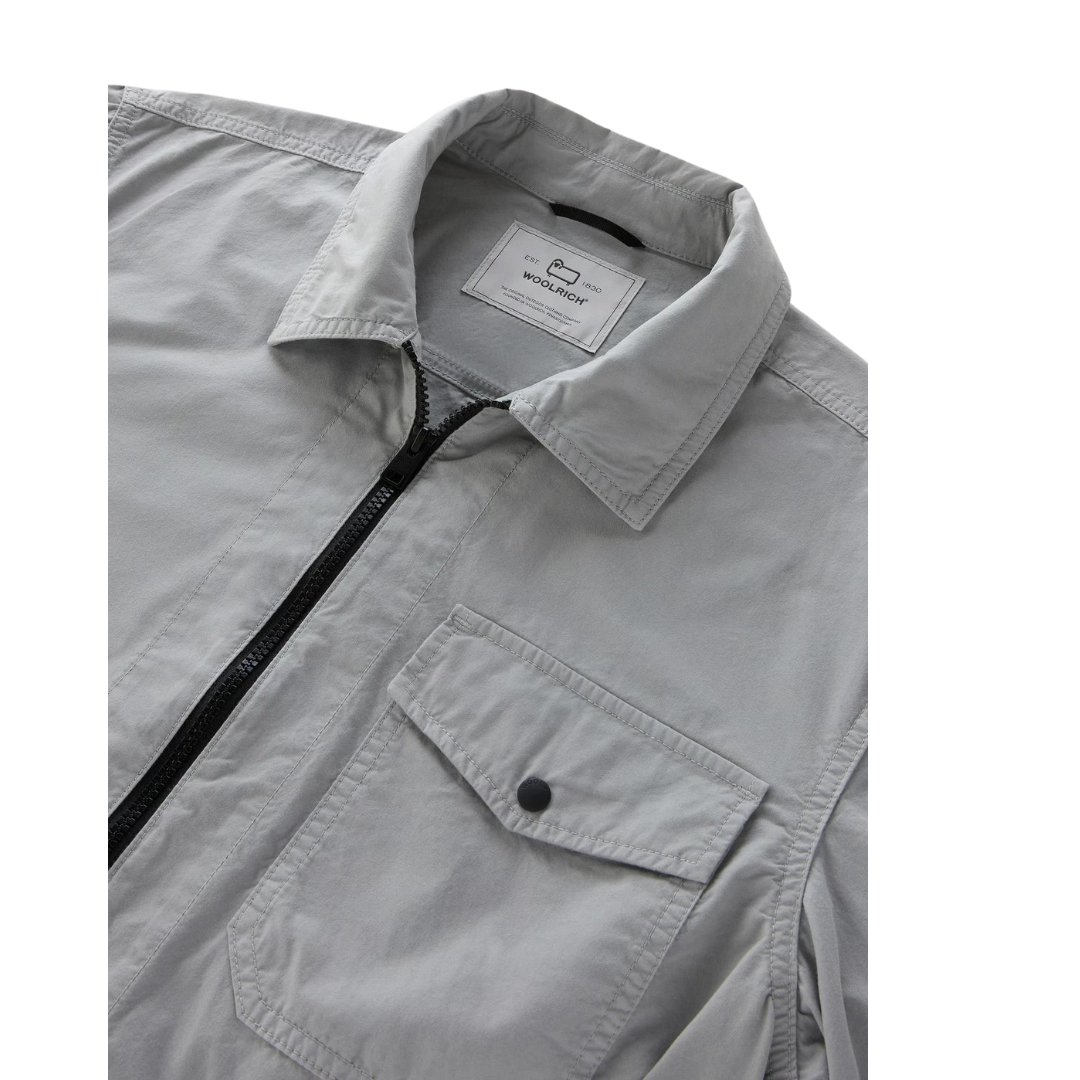 Gabardine Overshirt - Mineral grey