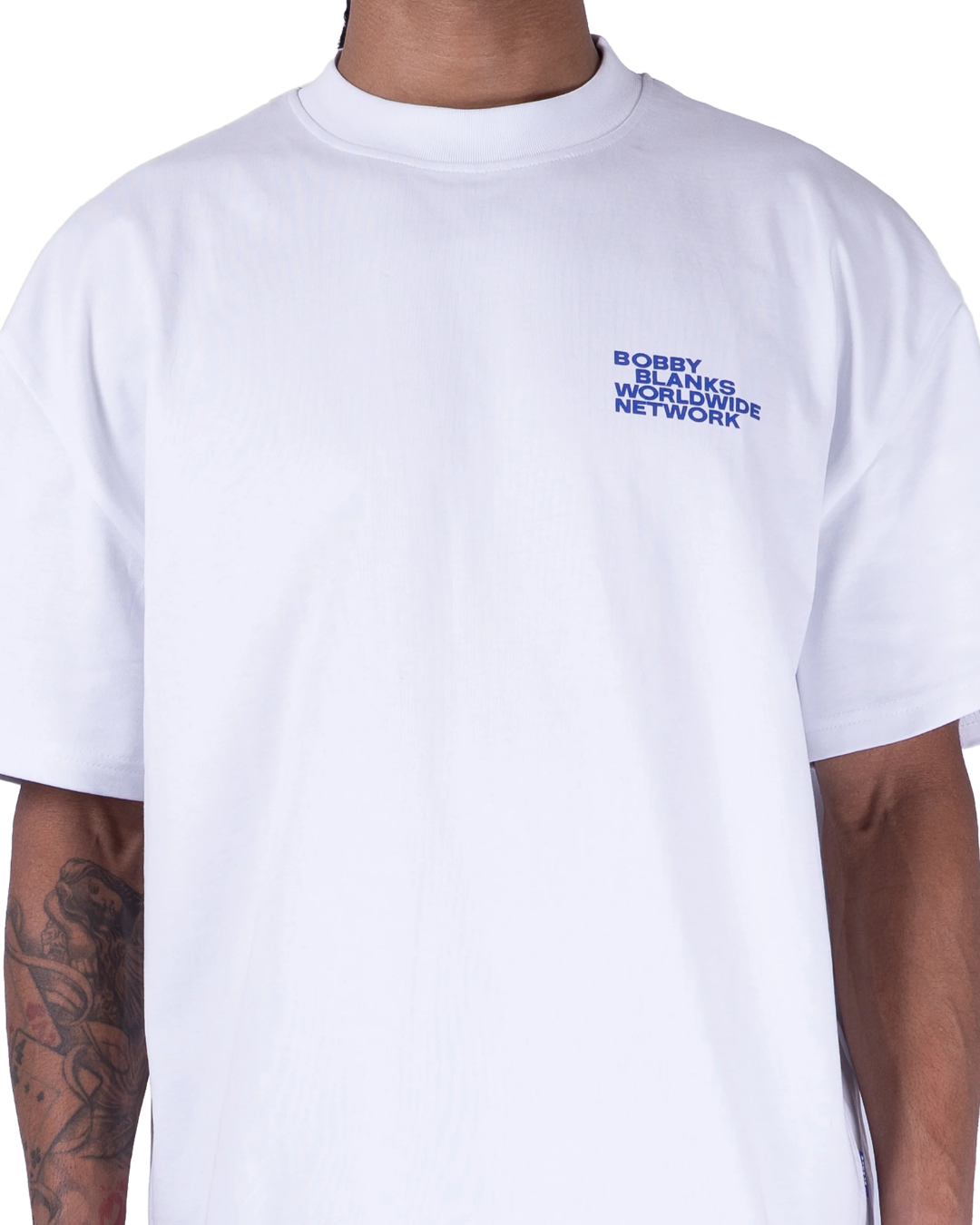 Forum T-Shirt - White/Cobalt
