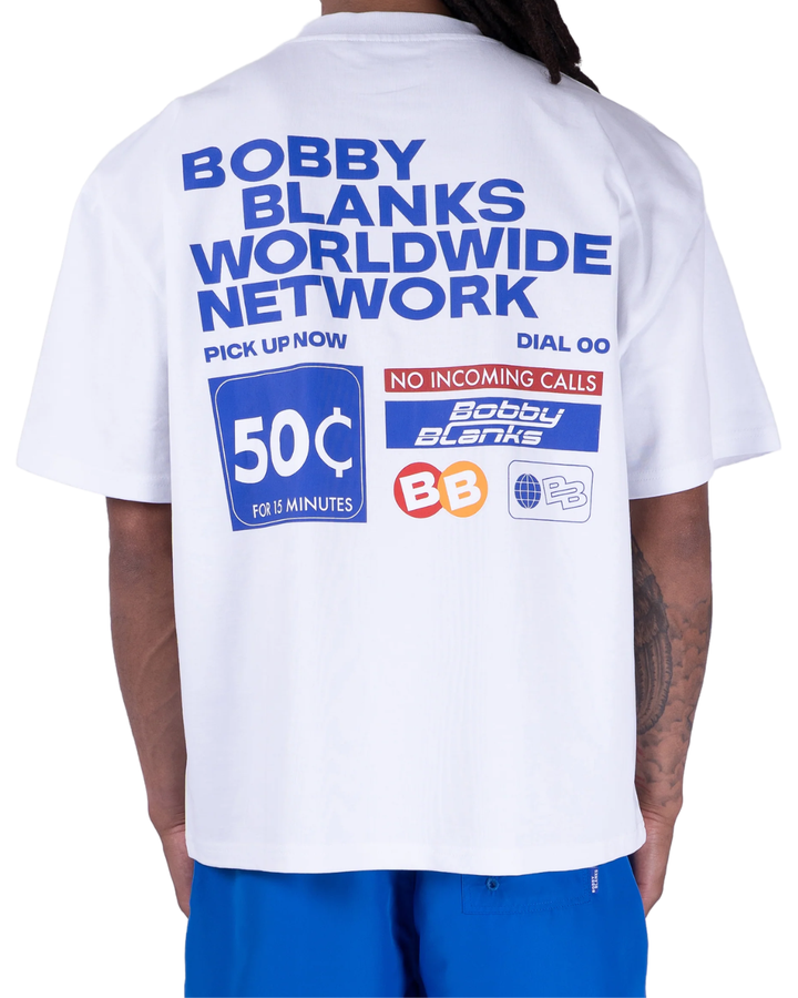 Forum T-Shirt - White/Cobalt