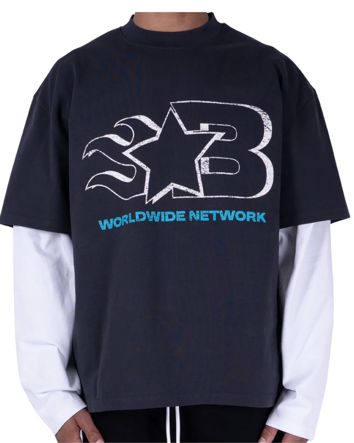 Voicemail Longsleeve - Grey/White