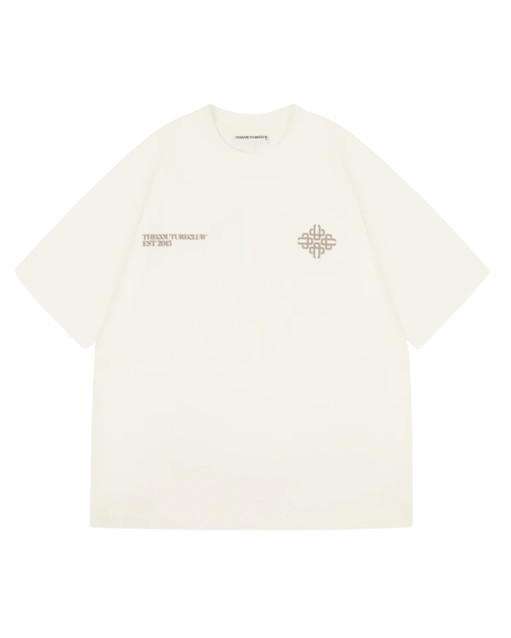 Blurred Graphic Emblem T-shirt - Offwhite