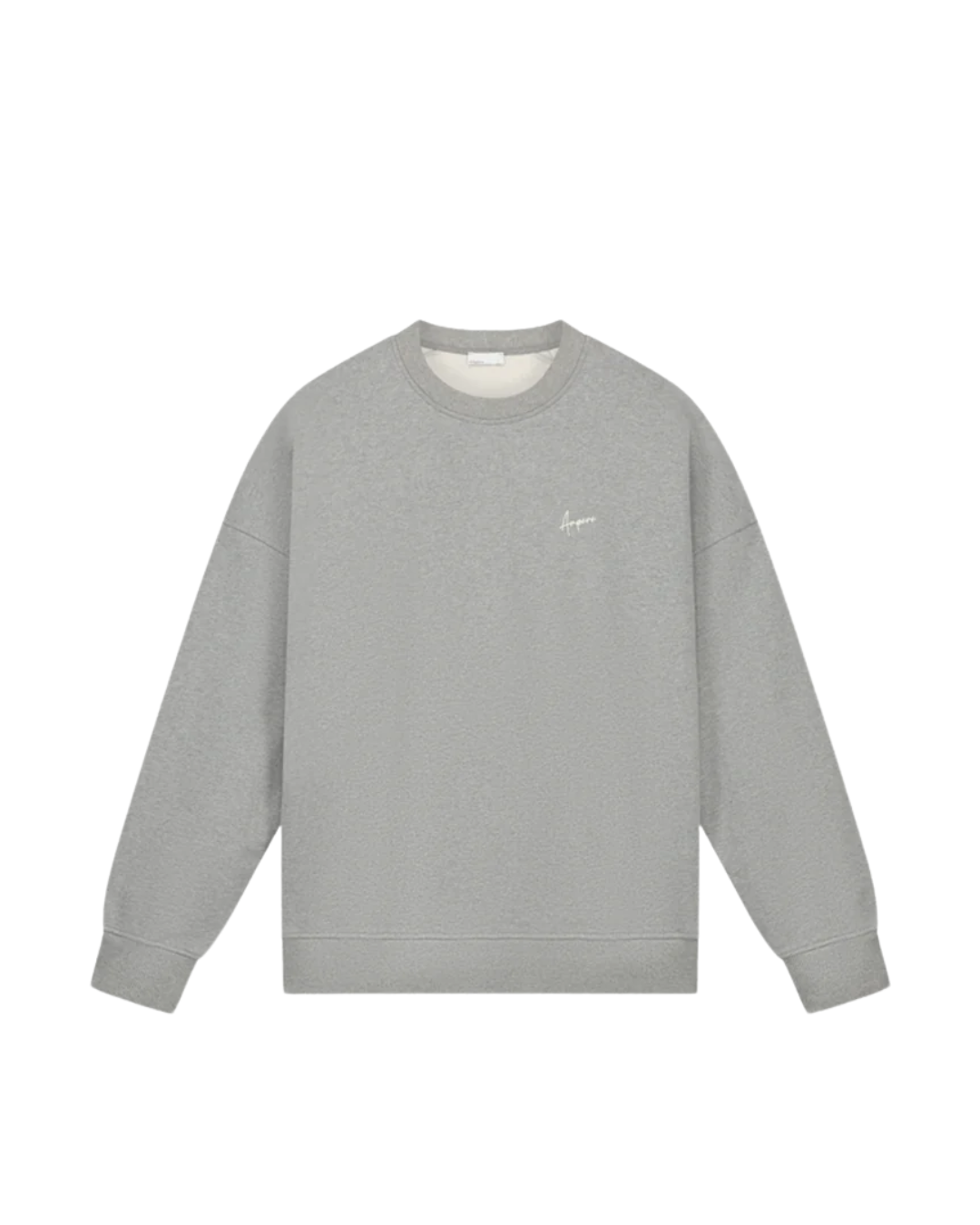 Theo Sweat Shirt Brushed Fleece- Heather Grey
