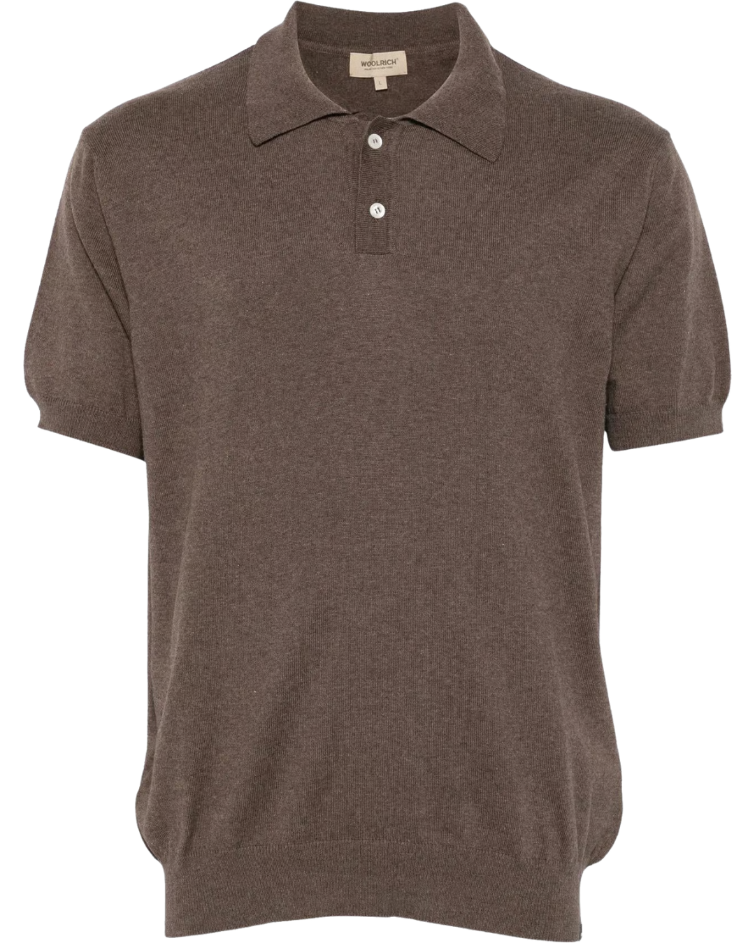 Knitted Polo - Brown Melange