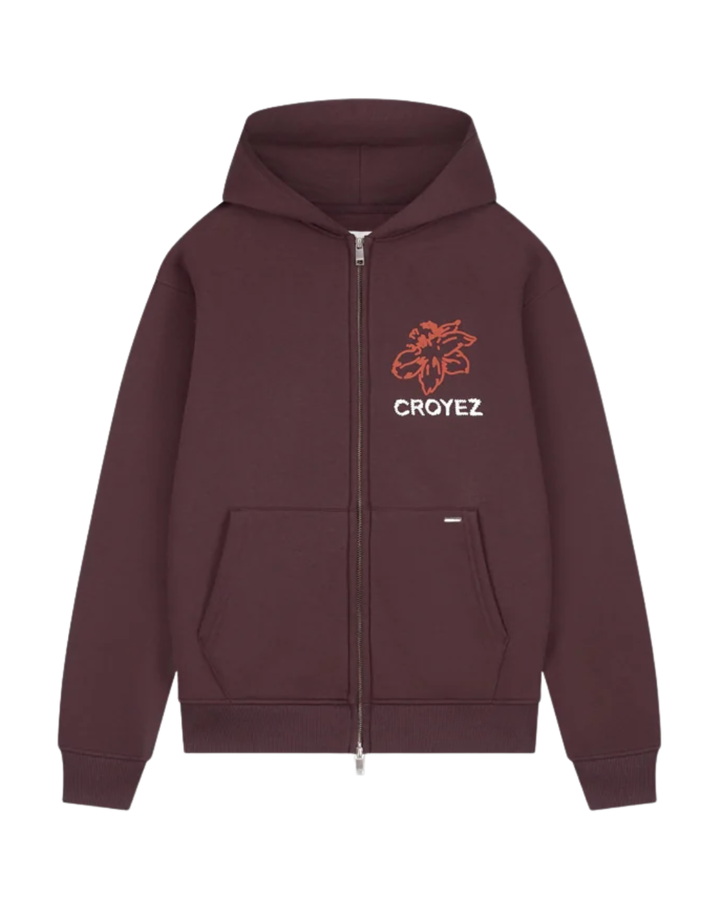 Croyez Gardener Zip Hoodie - Raisin Red