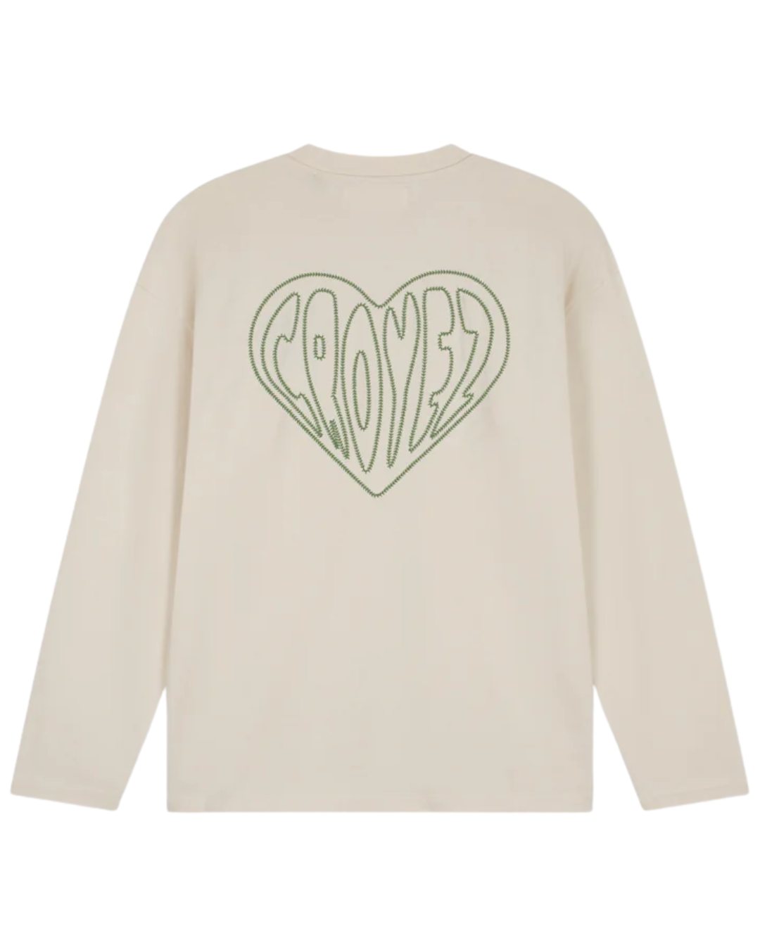 Croyez Stitched Heart Longsleeve T-Shirt - Light Beige