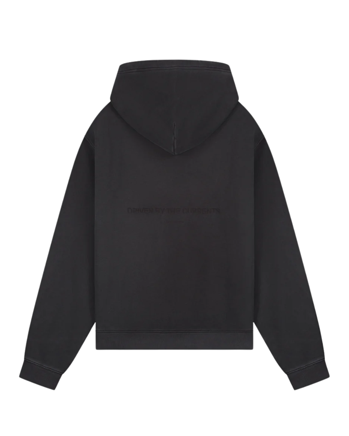 Law of the Sea Ripplet Garment Dyed Hooded Sweat - Phantom