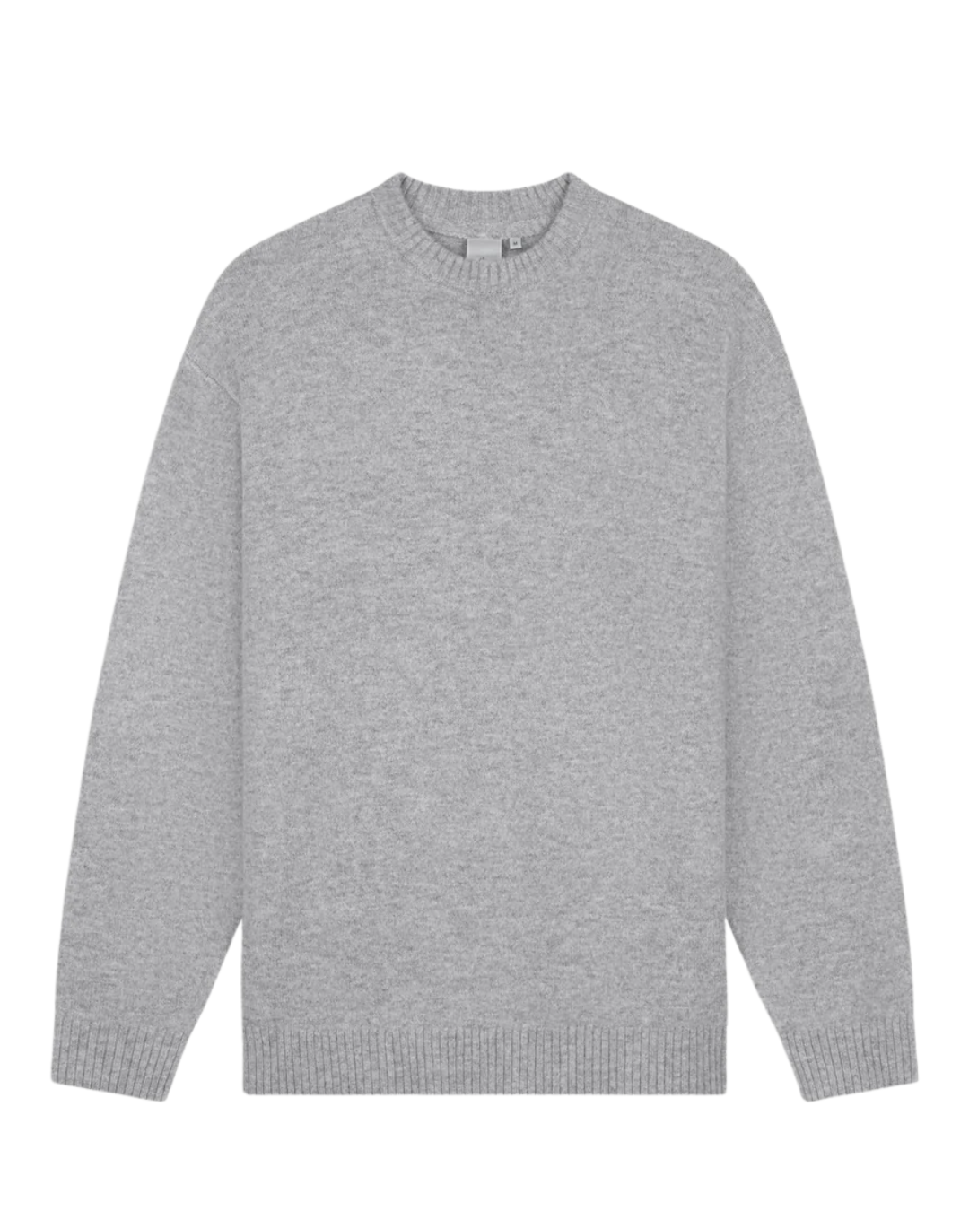 Law of the Sea Danu Knitted Crewneck With Artwork - Grey Melange
