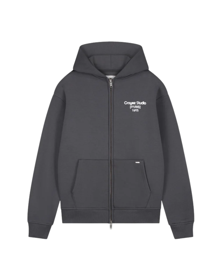 Studio Damaged Zip Hoodie - Antra