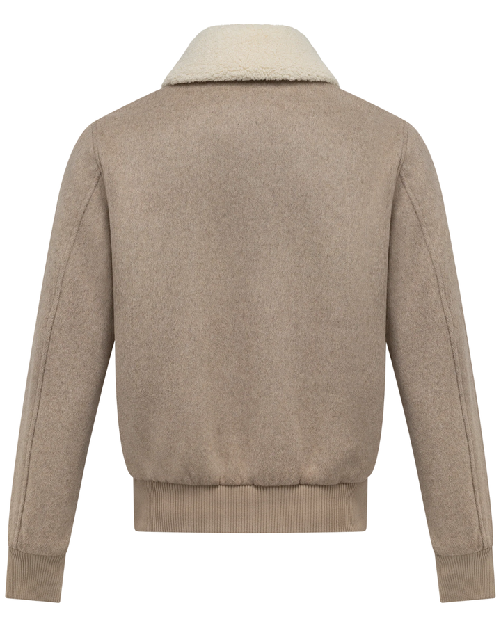 Milo Wool Jacket -  Beige Melange