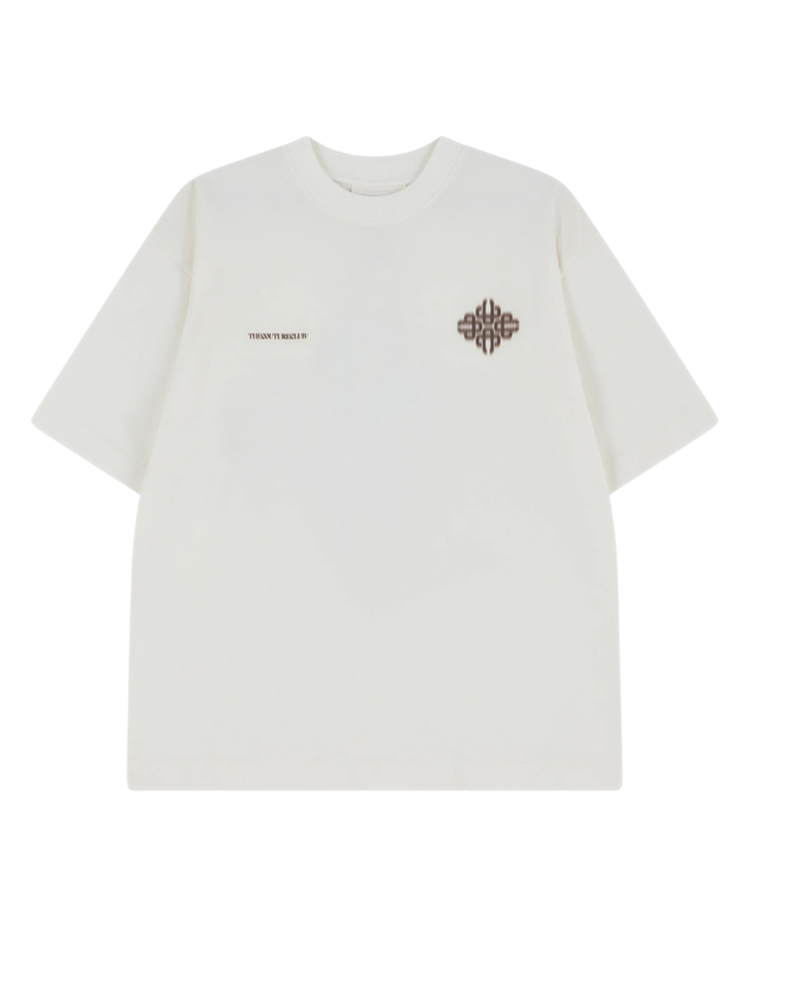 Motion Blurred Emblem T-Shirt - Off White