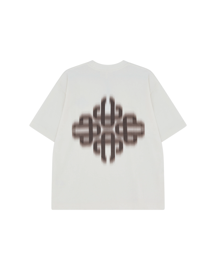 Motion Blurred Emblem T-Shirt - Off White