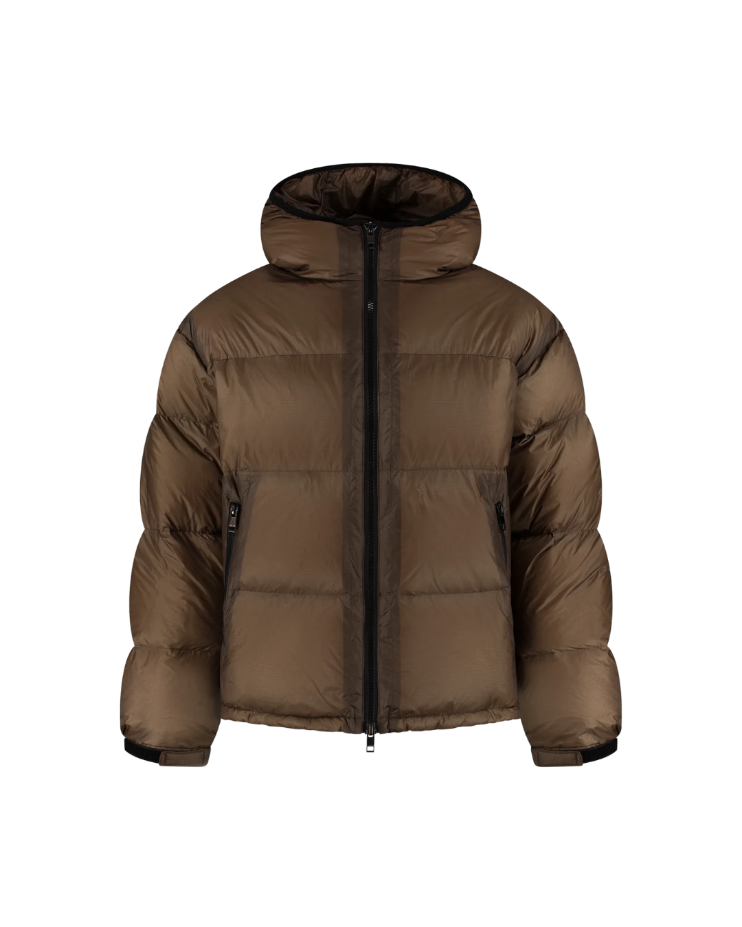 Translucide Puffer Jacket - Brown