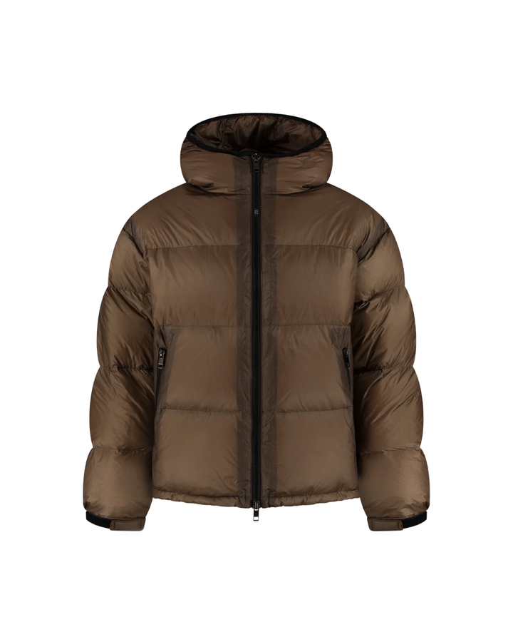 Translucide Puffer Jacket - Brown