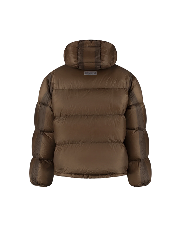 Translucide Puffer Jacket - Brown