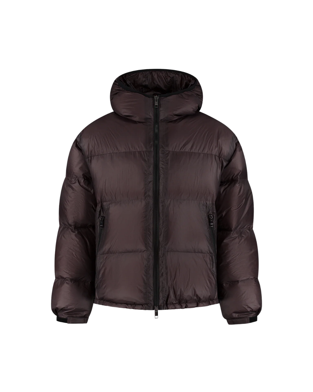 Translucide Puffer Jacket - Raisin Red