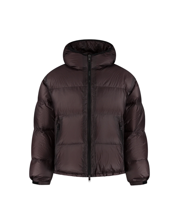 Translucide Puffer Jacket - Raisin Red