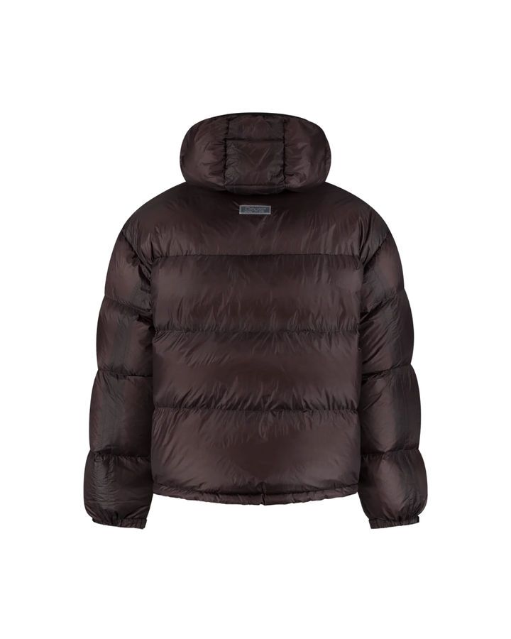 Translucide Puffer Jacket - Raisin Red
