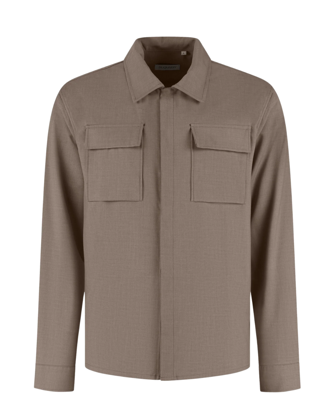 Cesare Wool Blend Overshirt - Caramel Syrup
