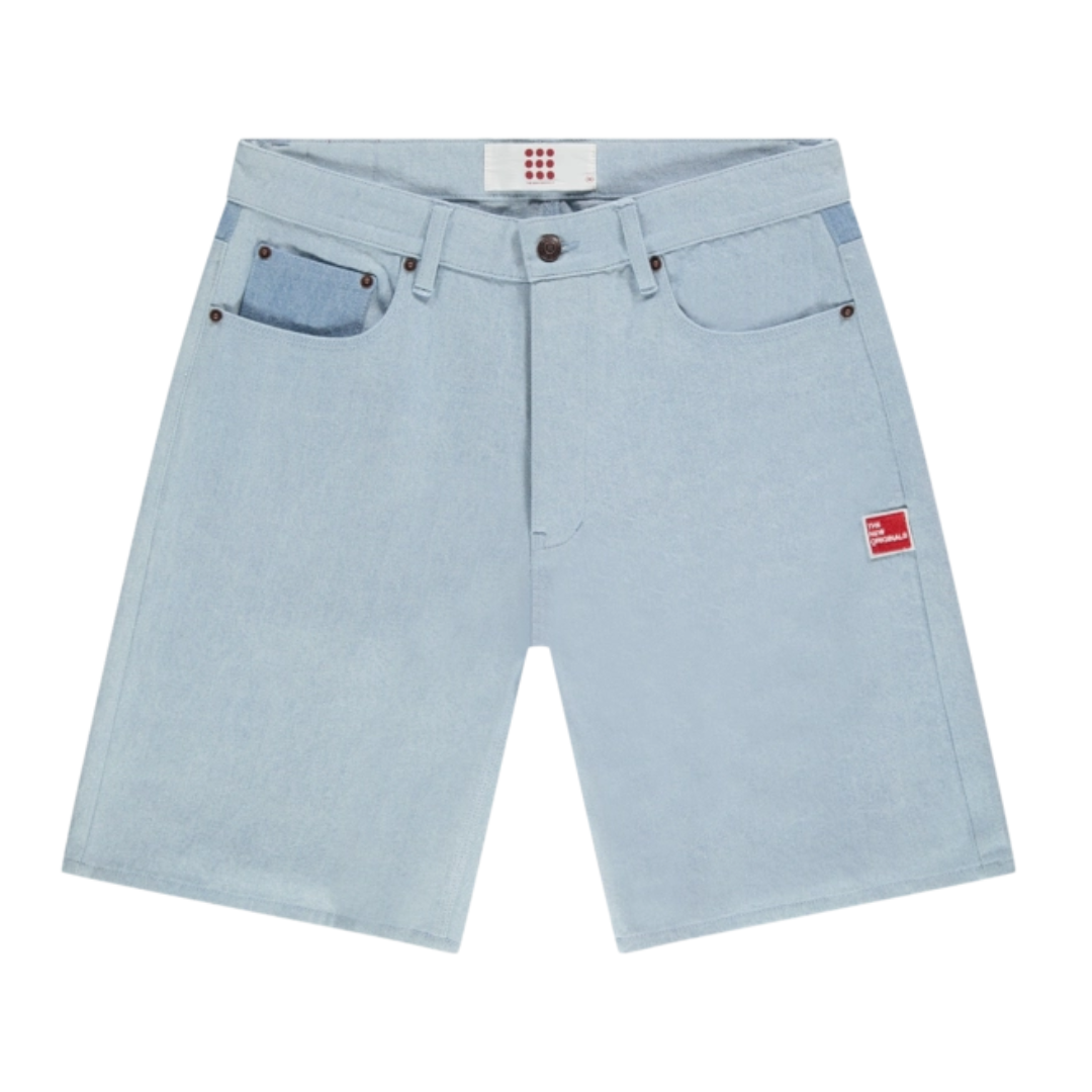 9-Dots Denim Shorts - Denim Light Wash