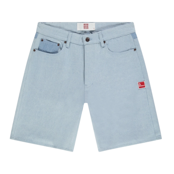 9-Dots Denim Shorts - Denim Light Wash