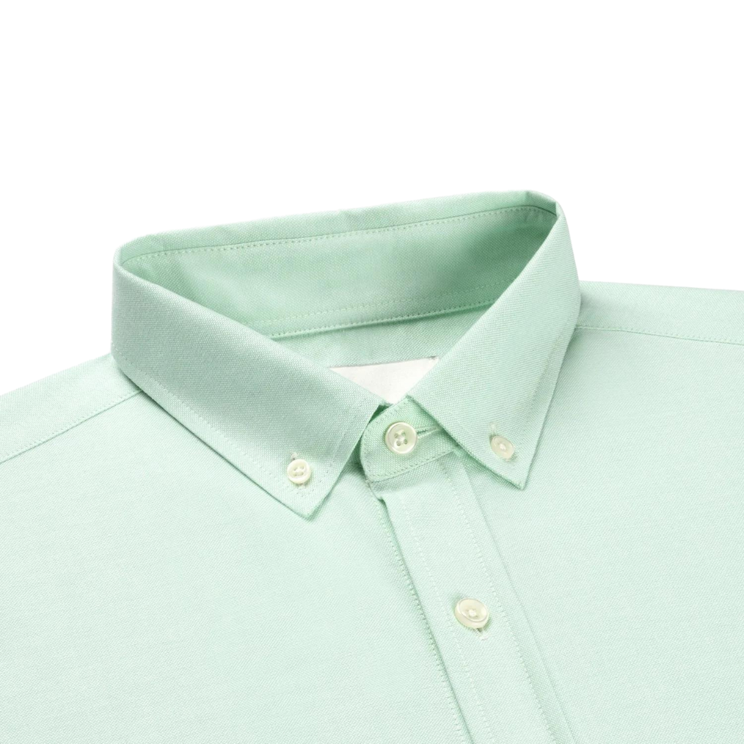 Organic Cotton Oxford Shirt - Light Green