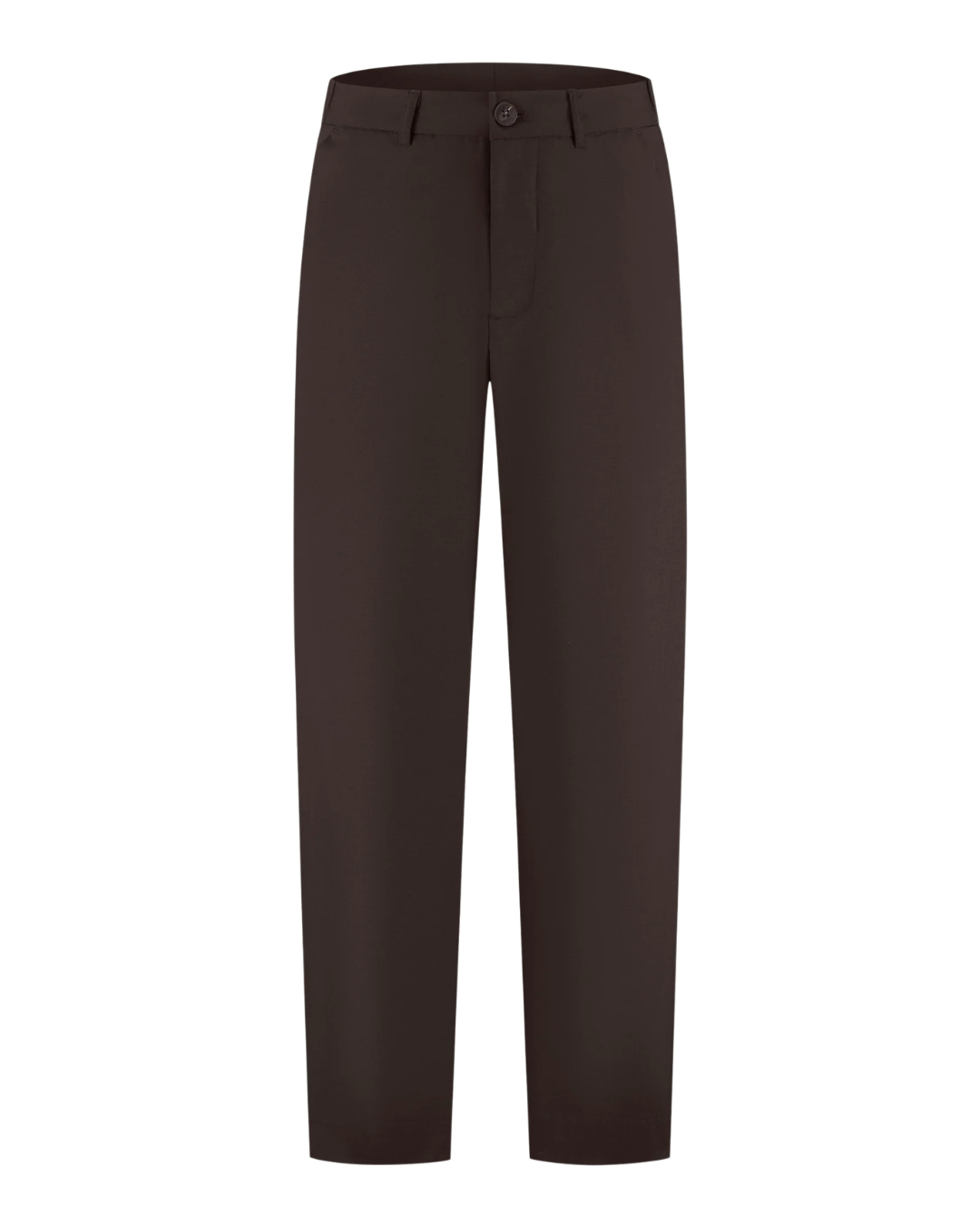 Cesare Wool Blend Pants - Dark Brown