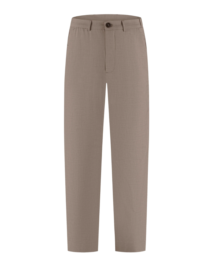 Cesare Wool Blend Pants - Caramel Syrup