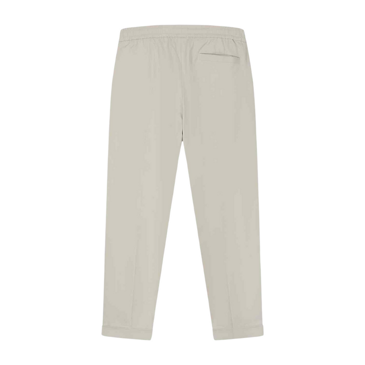 Slim Cotton Trousers - Light Grey