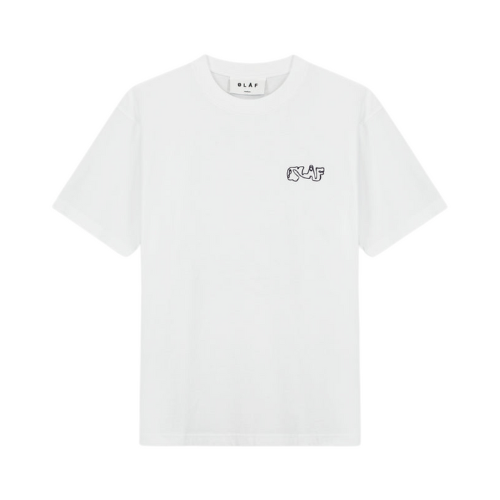 Script Tee - Optical White