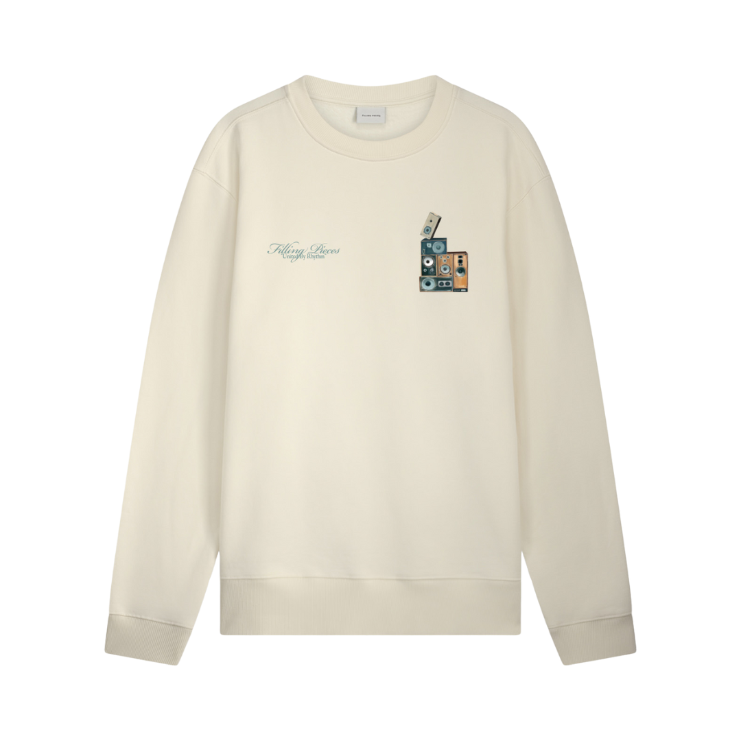 Speaker Wall Sweatshirt - Antique White