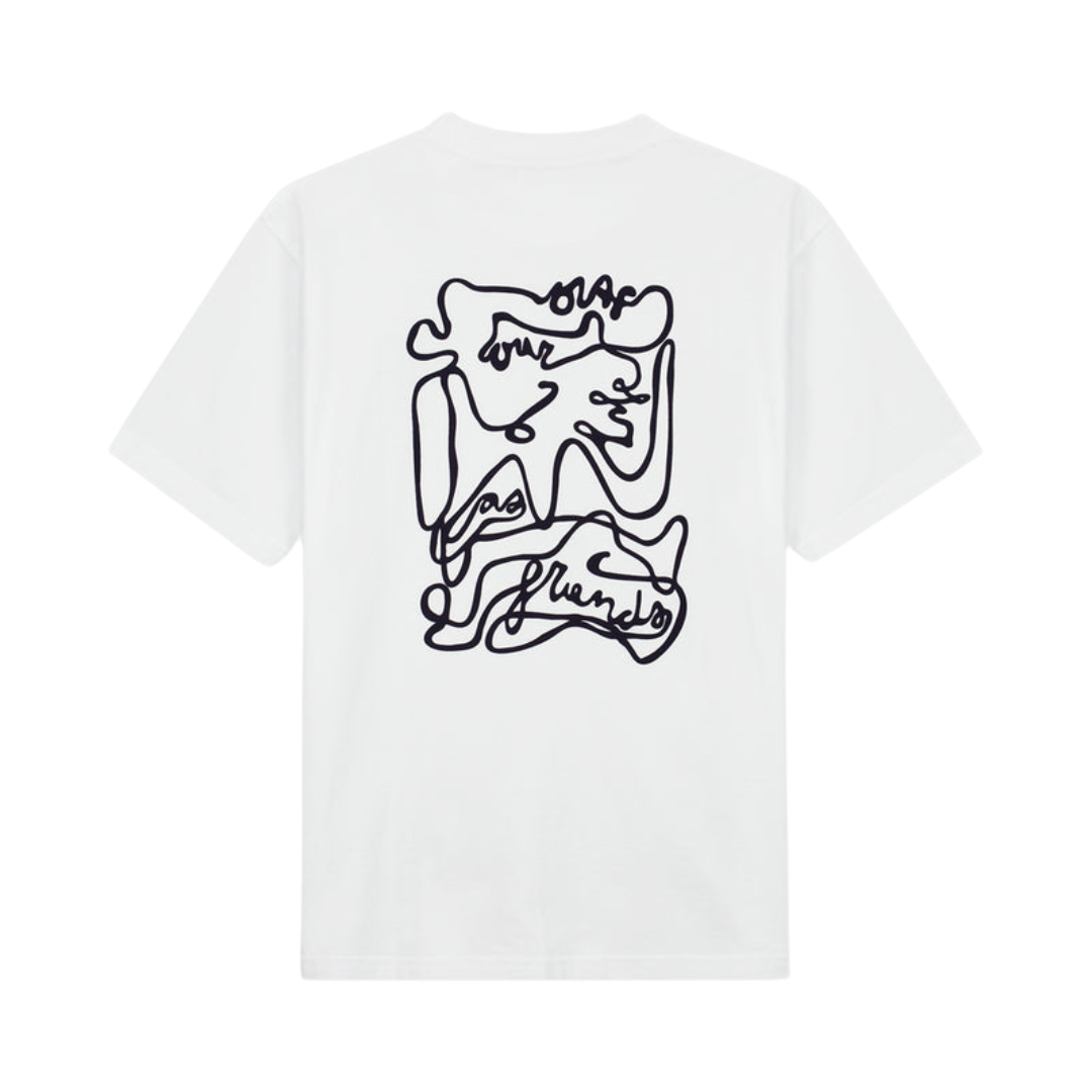 Script Tee - Optical White