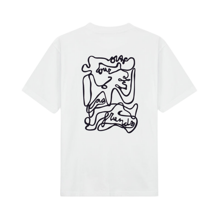 Script Tee - Optical White