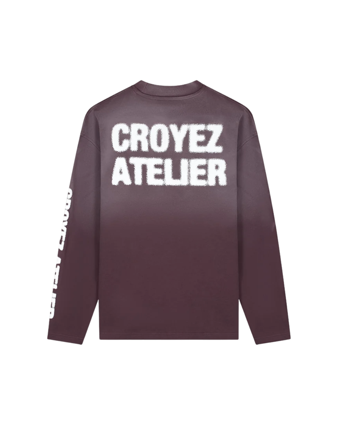 Sprayed Atelier Longsleeve T-Shirt - Burgundy