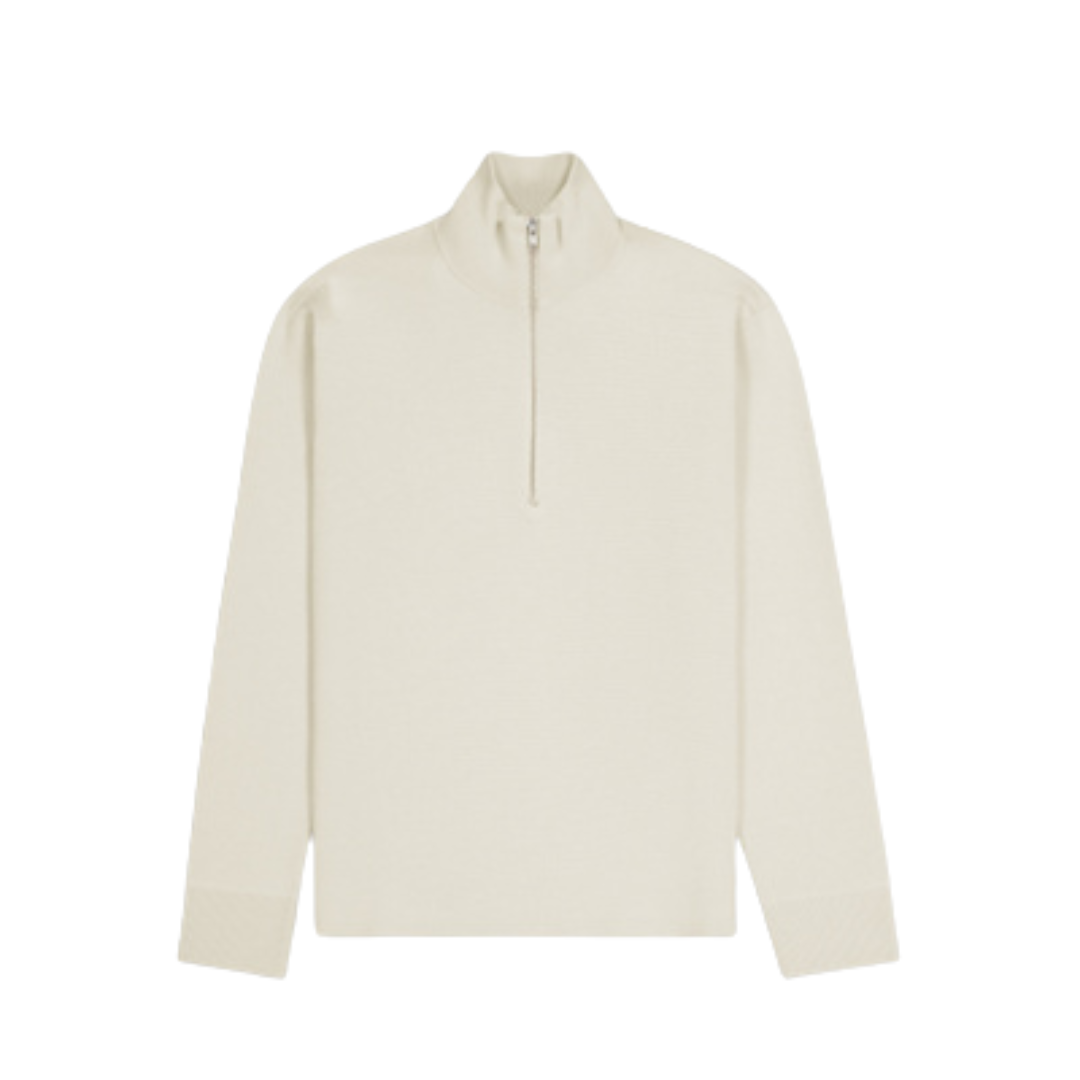 Harald Half Zip - Ecru