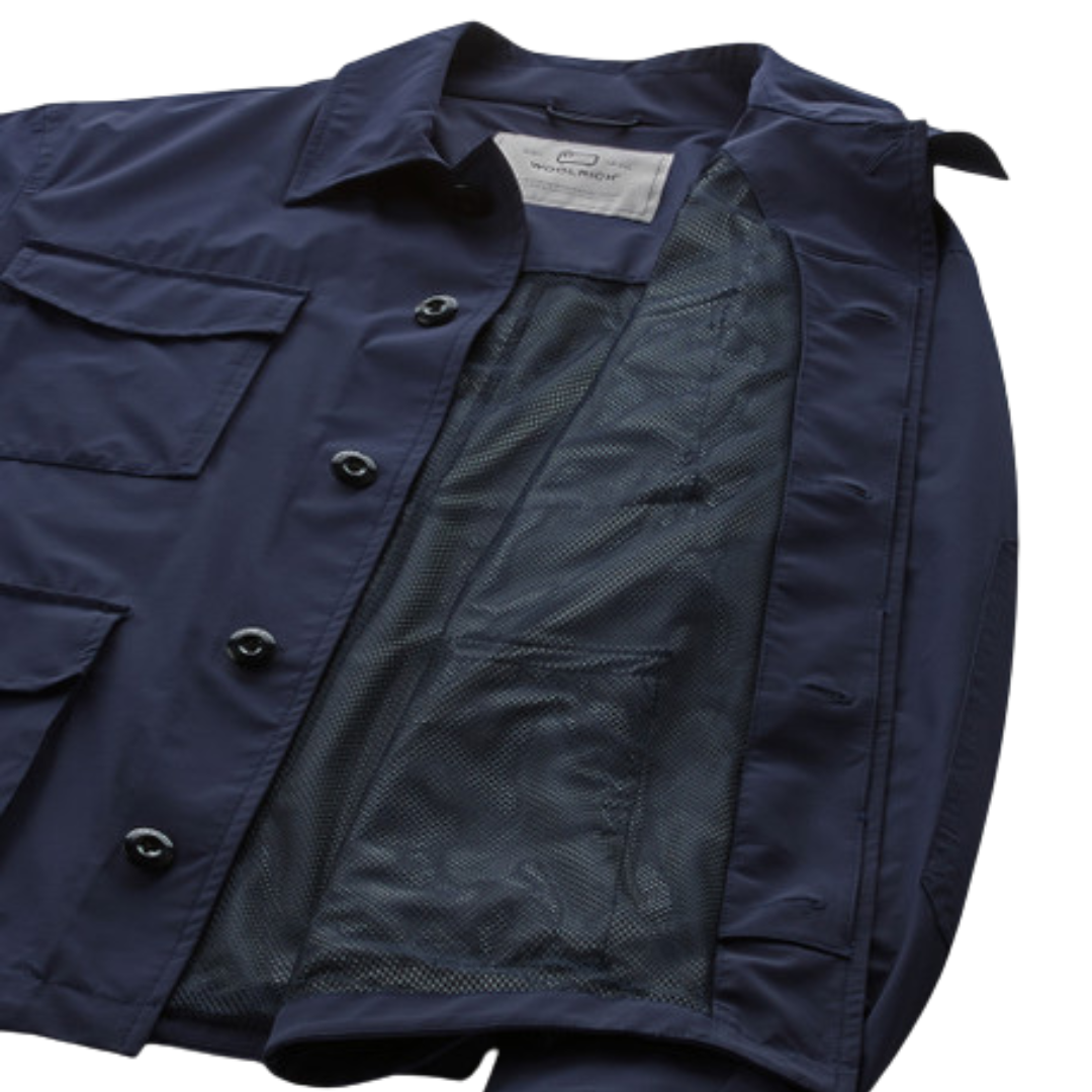 Matt Stretch Field Jacket - Martime Blue