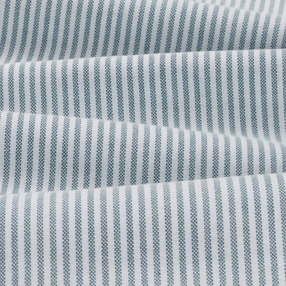 Organic Cotton Oxford Shirt - Navy Stripes