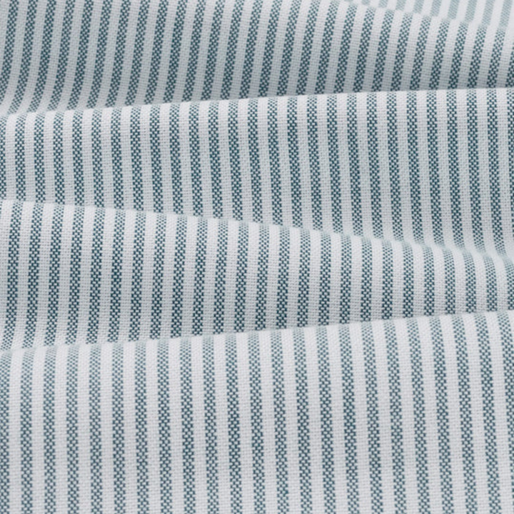 Organic Cotton Oxford Shirt - Navy Stripes