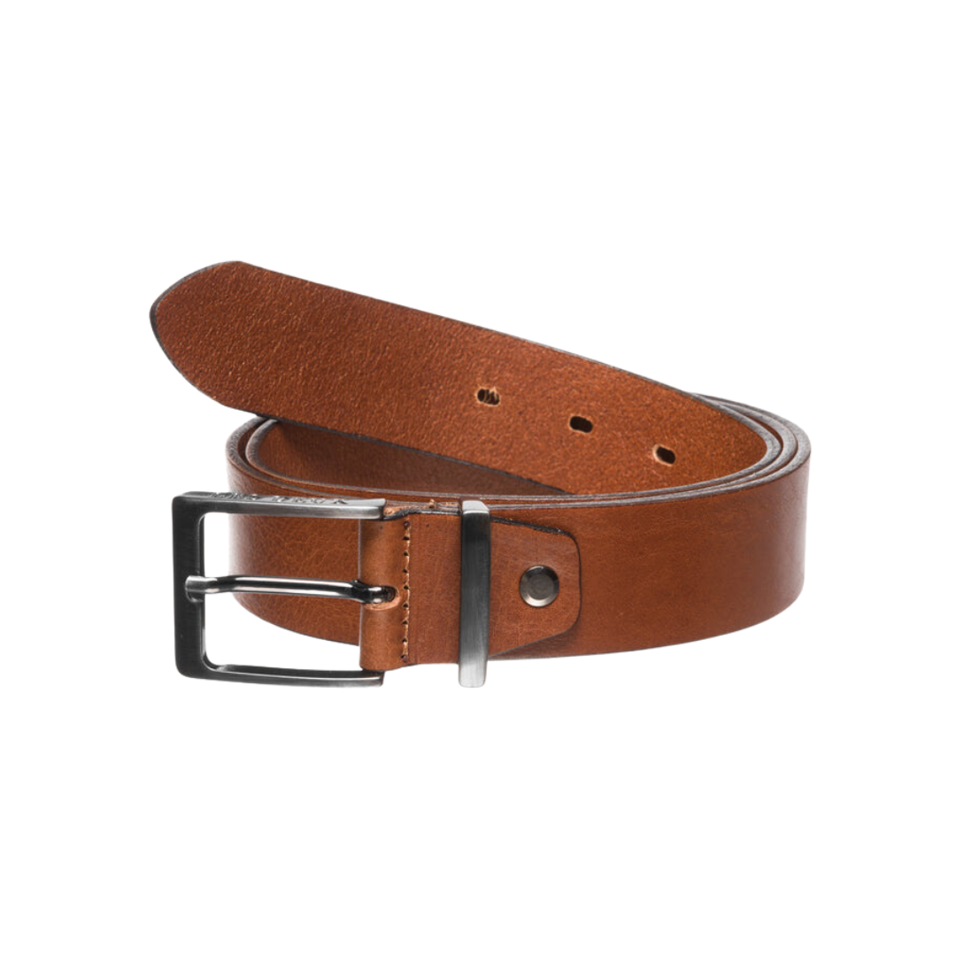 Walker Leather Belt - Dark Brown