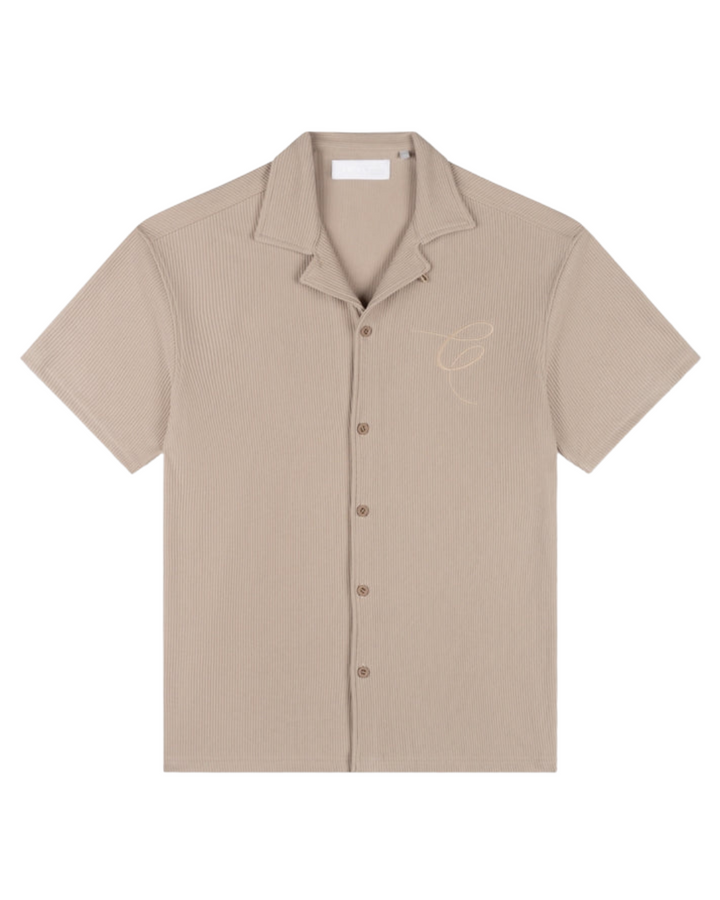 Ribbed Shirt - Sand