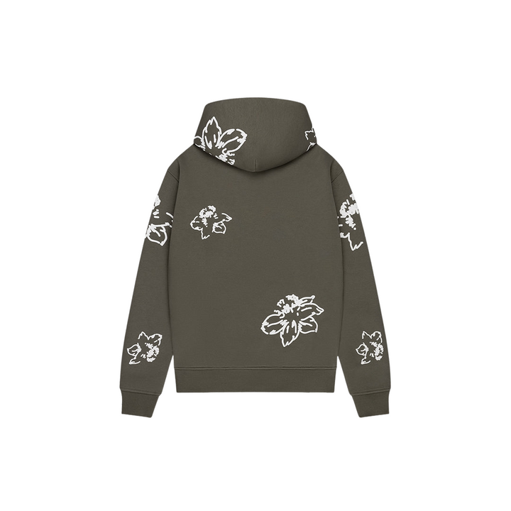 Flower Hoodie - Dusty Olive
