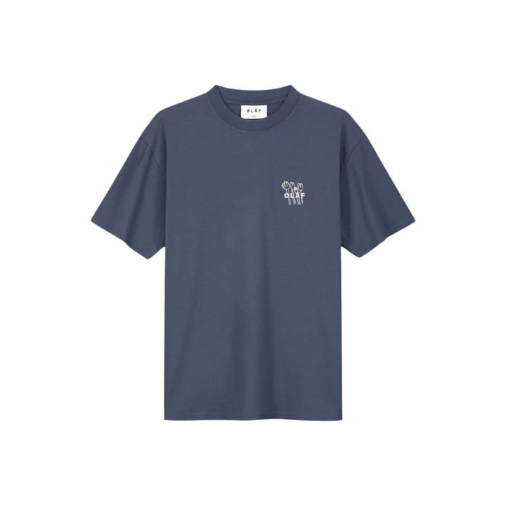 Flower Poster Tee - Washed Navy