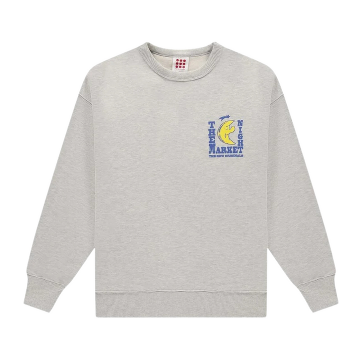 Freddy Moon Graphic Crewneck - Light Grey