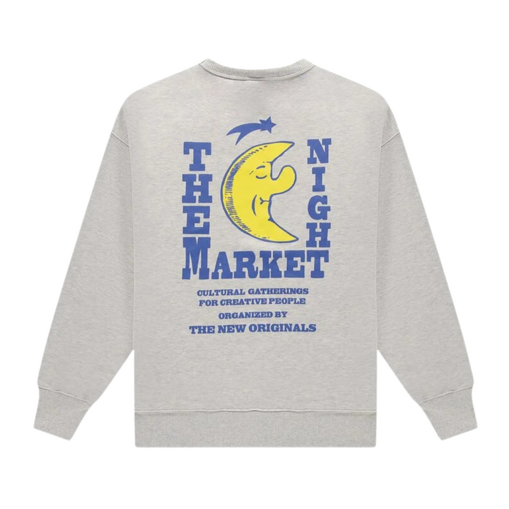 Freddy Moon Graphic Crewneck - Light Grey